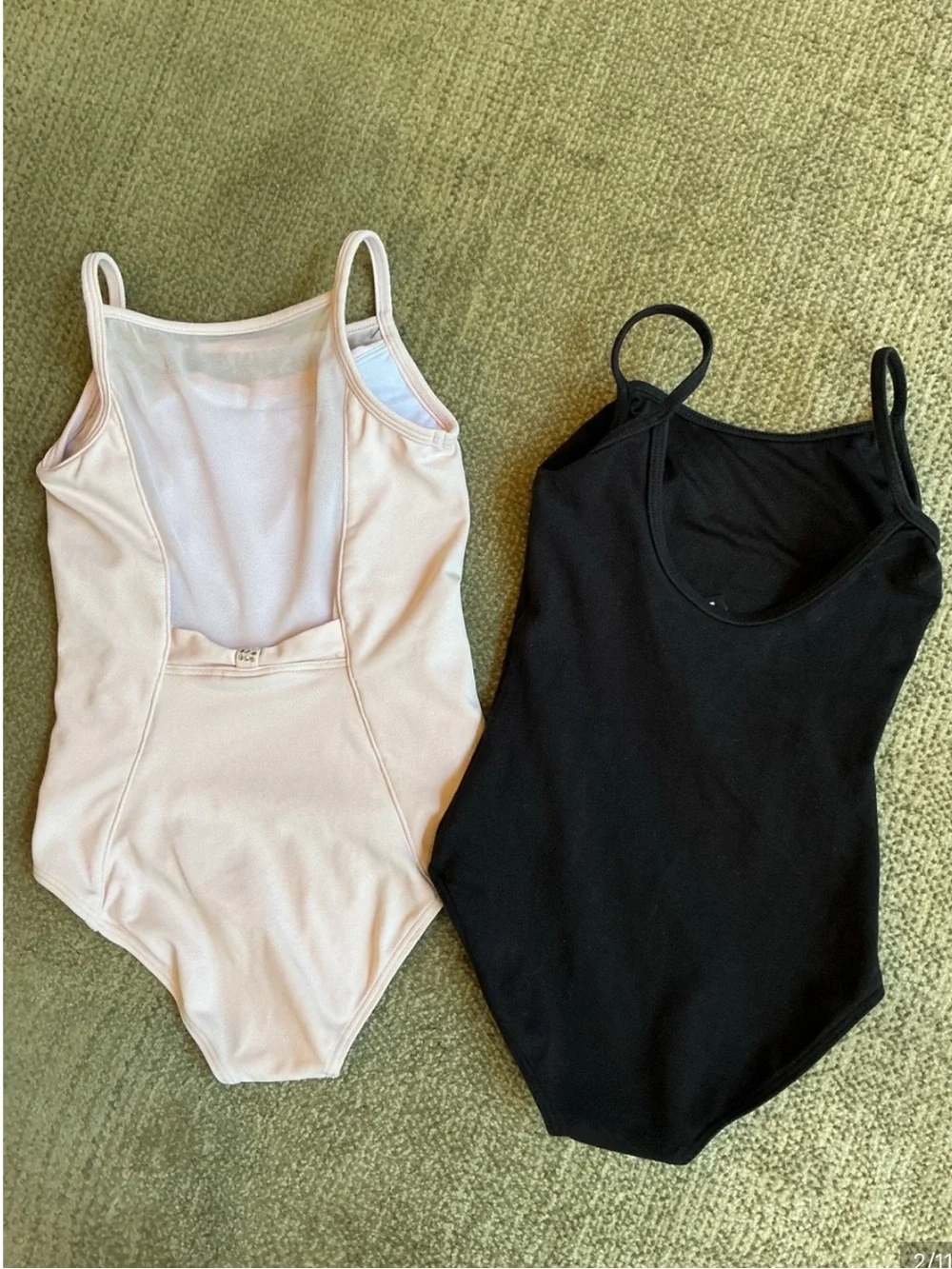 Bloch Girls' -Sz 4-6T- Pink and Black Dance Ballet Leotard 3pc. Bundle